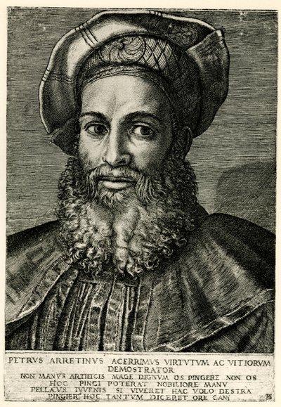 Pietro Aretino av German School