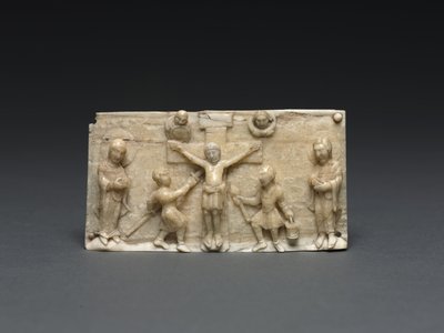 Plakett fra et bærbart alter: Korsfestelsen, Nedre Rhindalen, 1050-1100 av German School