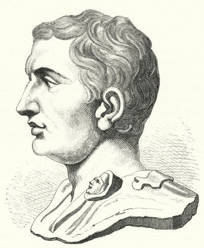 Pompeius den store , romersk politiker og soldat (gravering) av German School