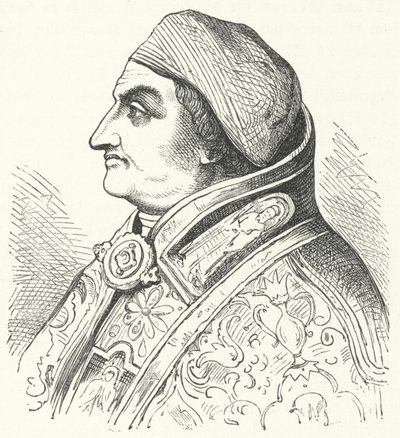 Pave Pius II (gravering) av German School
