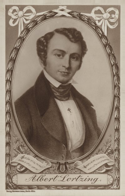 Portrett av Albert Lortzing av German School