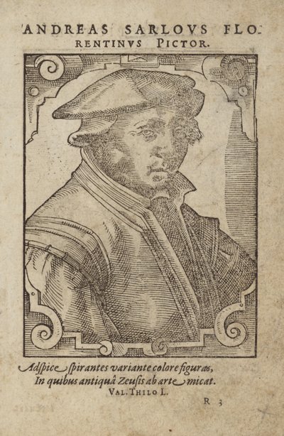 Portrett av Andreas Sarlous av German School