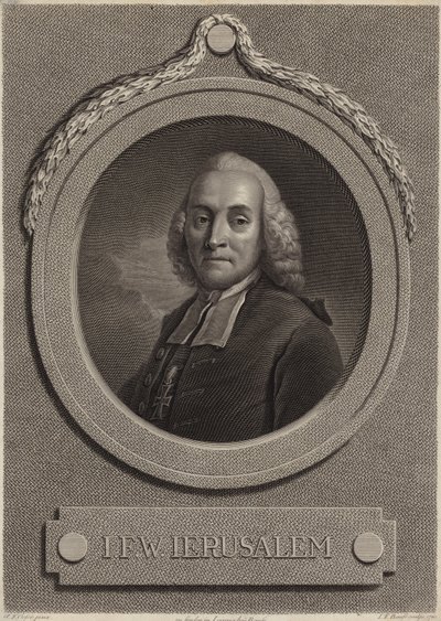Portrett av Johann Friedrich Wilhelm Jerusalem av German School
