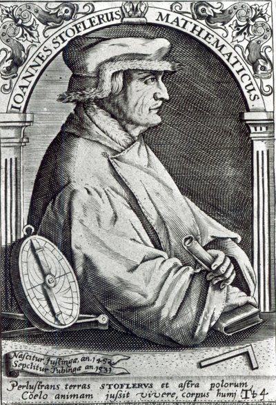 Portrett av Johannes Stoffler av German School
