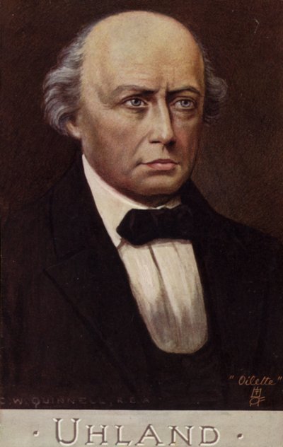 Portrett av Ludwig Uhland av German School