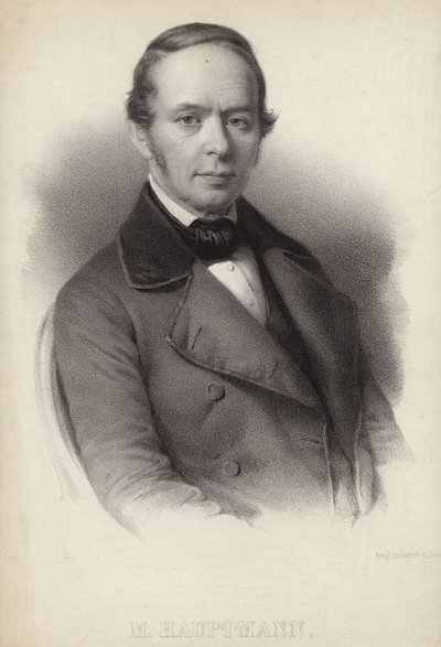 Portrett av Moritz Hauptmann av German School