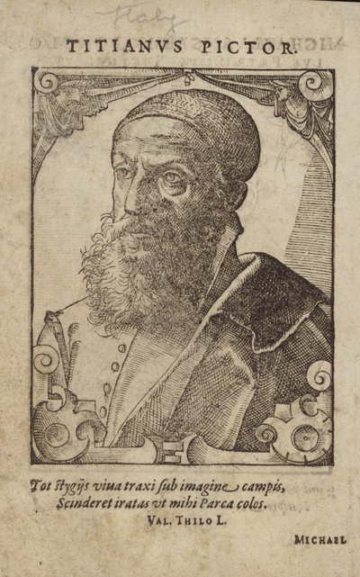Portrett av Titian av German School