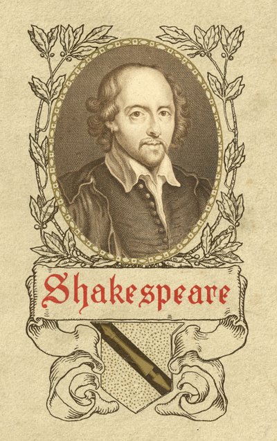 Portrett av William Shakespeare. av German School