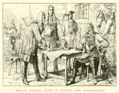 Prins Eugene, Lewis av Baden og Marlborough av German School