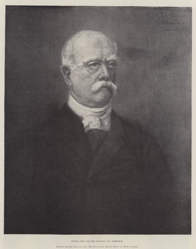 Prins Otto Eduard Leopold von Bismarck (gravering) av German School