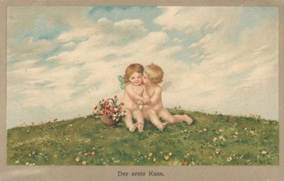 Putti kysser av German School