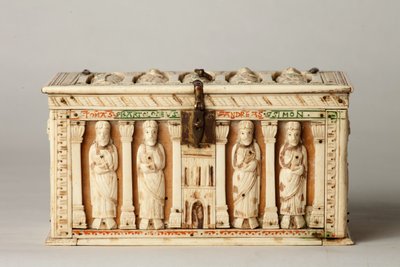 Relikvieskrin, Köln, Tyskland, ca. 1150 (tre og elfenben) av German School