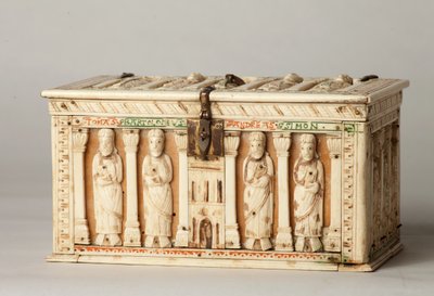 Relikvieskrin, Köln, Tyskland, ca. 1150 (tre og elfenben) av German School