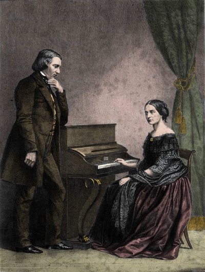 Robert og Clara Schumann, tyske musikere av German School