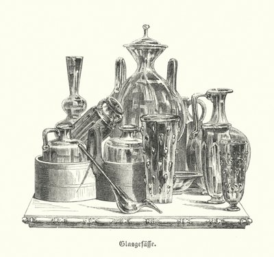 Romersk glass (gravering) av German School