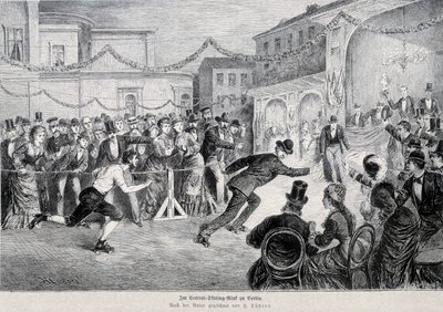 Roulette skateløp i berlin i 1878. av German School