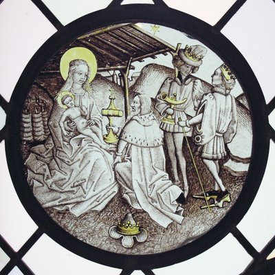 Roundel med tilbedelse av magiene av German School