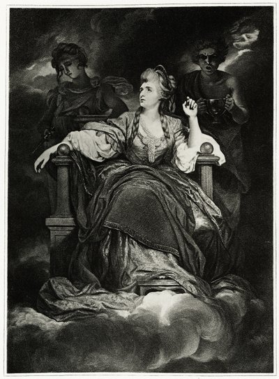 Sarah Siddons, 1884-90 (fototype) av German School