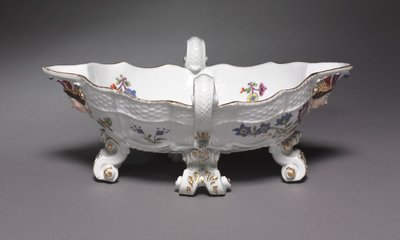 Sausebåt, laget ved Meissen Porselensfabrikk, Tyskland, 1735-56 av German School