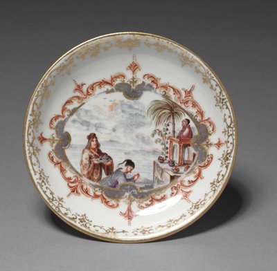 Fat, produsent Meissen Porselensfabrikk, Tyskland, ca. 1723 av German School