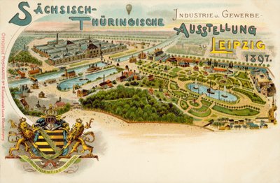 Sachsen og Thüringen handels- og industriutstilling i Leipzig, Tyskland av German School
