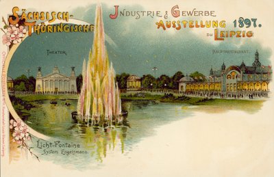 Sachsen og Thüringen handels- og industriutstilling i Leipzig, Tyskland av German School