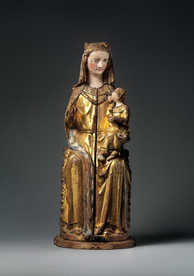 Jomfruens helligdom, lukket panel, ca. 1300 (forgylt tre) av German School
