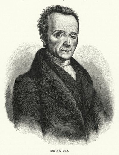 Silvio Pellico , italiensk poet, dramatiker og patriot av German School