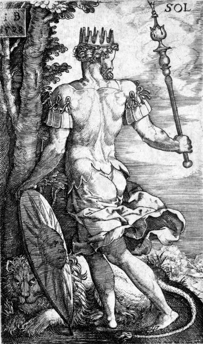Sol, trykt av Georg Pencz, 1529 av German School