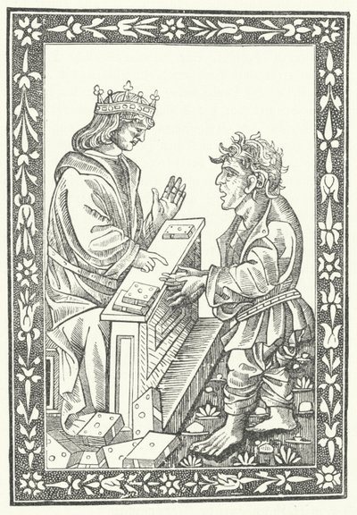 Solomon og Marcolf (gravering) av German School