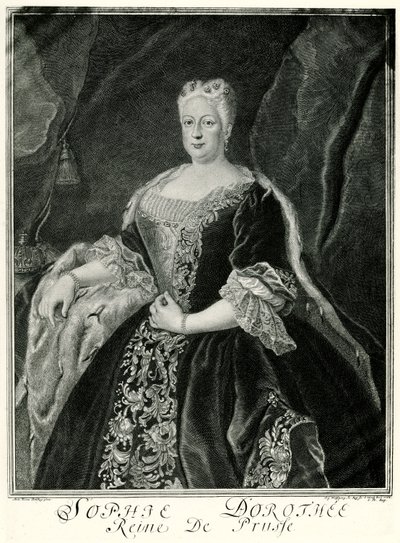 Sophie Dorothea, dronning av Preussen (1687-1757) (fototype) av German School