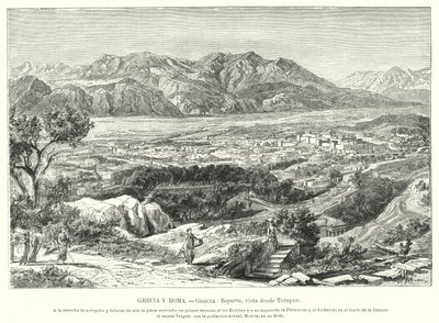 Sparta, antikkens Hellas (litho) av German School