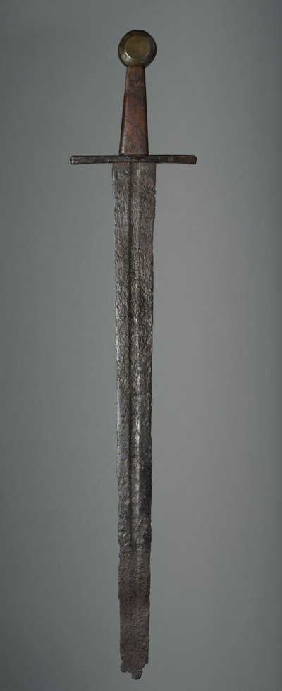 Sverd, ca. 1350 (erstatninger av jern, tregrep og messing) av German School