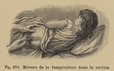 Tar et barns temperatur fra endetarmen av German School