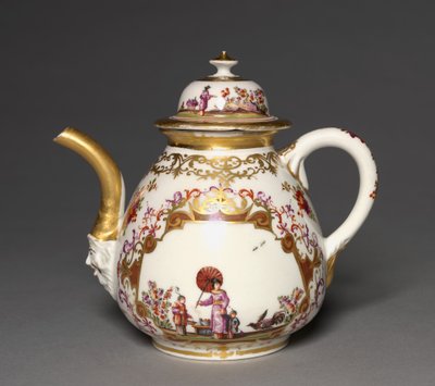 Tekanne, Meissen porselensfabrikk, ca. 1723-24 av German School