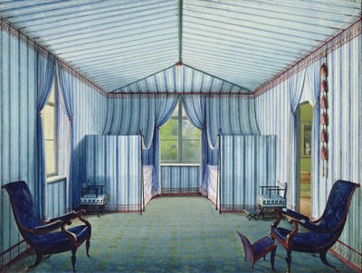 Teltrom, etter 1830 (penn og blekk og wc på papir) av German School