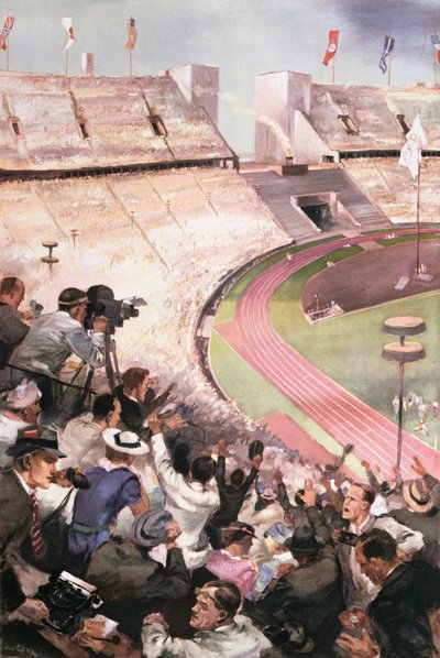 De olympiske leker i Berlin, fra Berliner Illustrite Zeitung, 1936 av German School