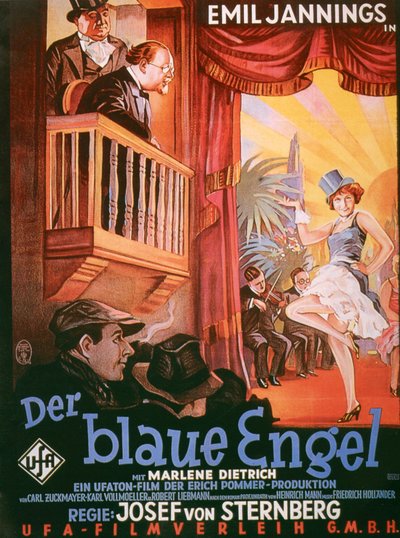 The Blue Angel filmplakat av German School