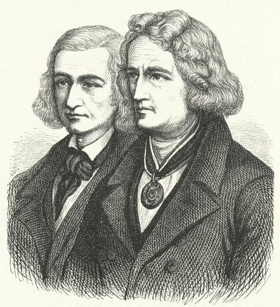Brødrene Grimm (gravering) av German School