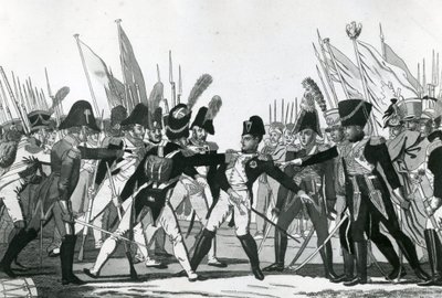 Slutten på Napoleon som keiser av German School