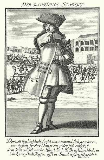 The Fighting Student (gravering) av German School