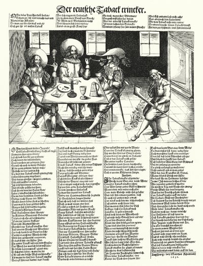 De tyske tobakksdrikkerne (gravering) av German School