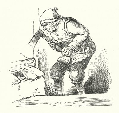 Mannen og slangen (gravering) av German School