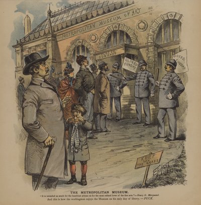 Metropolitan Museum (farge litho) av German School