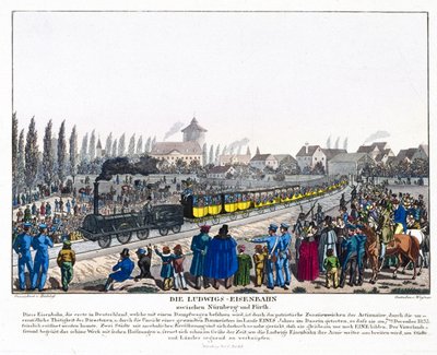Åpningen av Nürnberg-Furth Railway, 7. desember 1835 av German School