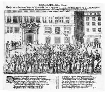Freden i Nürnberg, 25. september 1649 av German School
