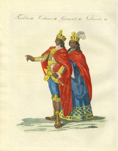 De peruanske inkaene (farget gravering) av German School