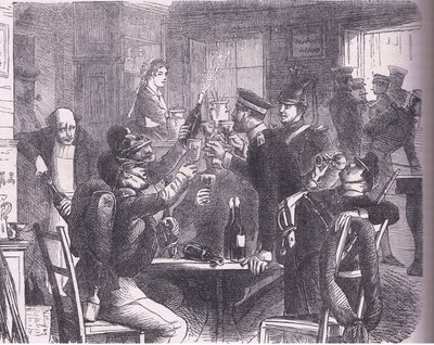 The Prussians at Versailles, Cassells History of the War between France and Germany utgitt av Cassell and Company Limited, ca. 1890 (litho) av German School