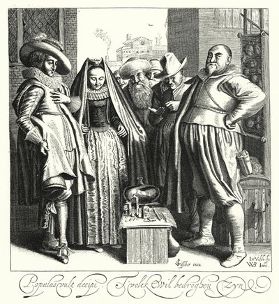 The Quack, eller Charlatan (gravering) av German School
