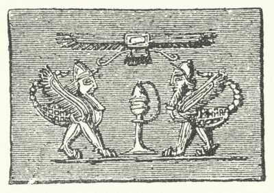 The Scorpion Men fra Gilgamesh-eposen av German School